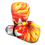 Watercolor Chrysanthemum Print Boxing Gloves