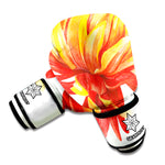 Watercolor Chrysanthemum Print Boxing Gloves