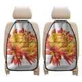 Watercolor Chrysanthemum Print Car Seat Organizers
