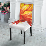 Watercolor Chrysanthemum Print Dining Chair Slipcover