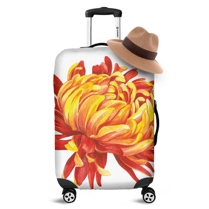 Watercolor Chrysanthemum Print Luggage Cover