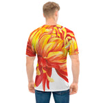 Watercolor Chrysanthemum Print Men's T-Shirt