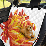Watercolor Chrysanthemum Print Pet Car Back Seat Cover