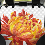 Watercolor Chrysanthemum Print Pet Car Back Seat Cover
