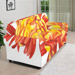 Watercolor Chrysanthemum Print Sofa Cover