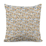 Watercolor Corgi Pattern Print Pillow Cover
