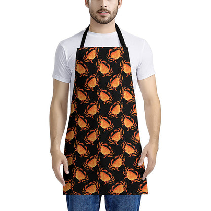 Watercolor Crab Pattern Print Apron