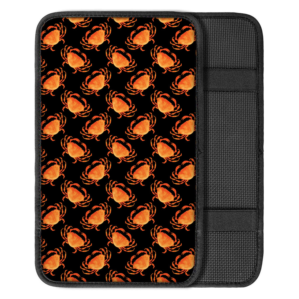 Watercolor Crab Pattern Print Car Center Console Cover