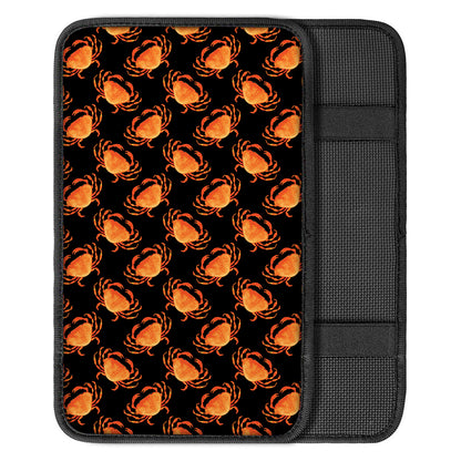 Watercolor Crab Pattern Print Car Center Console Cover