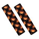 Watercolor Crab Pattern Print Car Seat Belt Covers