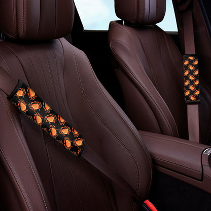Watercolor Crab Pattern Print Car Seat Belt Covers