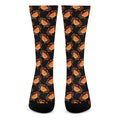 Watercolor Crab Pattern Print Crew Socks