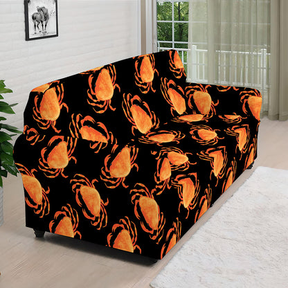 Watercolor Crab Pattern Print Sofa Cover