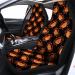 Watercolor Crab Pattern Print Universal Fit Car Seat Covers