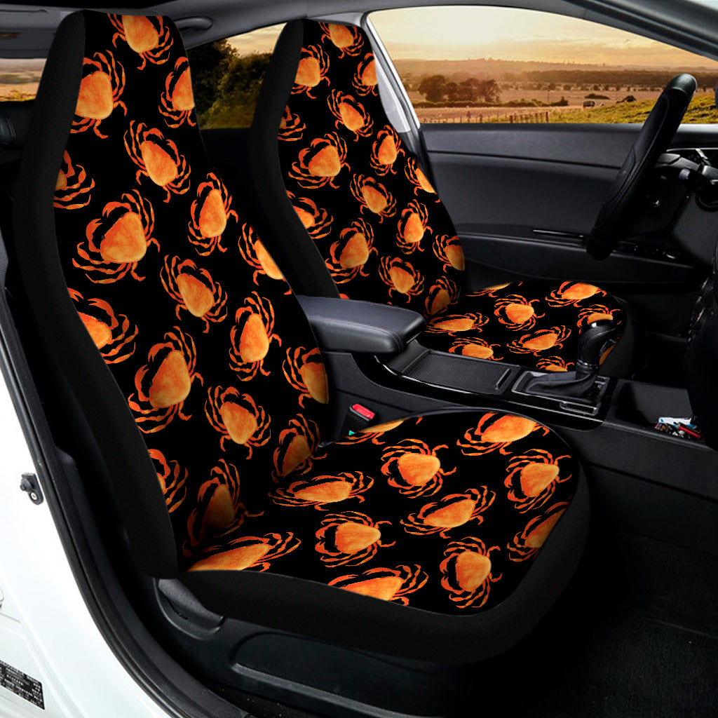 Watercolor Crab Pattern Print Universal Fit Car Seat Covers