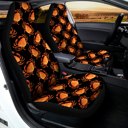 Watercolor Crab Pattern Print Universal Fit Car Seat Covers