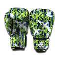 Watercolor Crane Bird Pattern Print Boxing Gloves