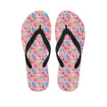 Watercolor Cupcake Pattern Print Flip Flops