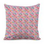 Watercolor Cupcake Pattern Print Pillow Cover