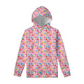 Watercolor Cupcake Pattern Print Pullover Hoodie