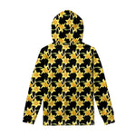 Watercolor Daffodil Flower Pattern Print Pullover Hoodie