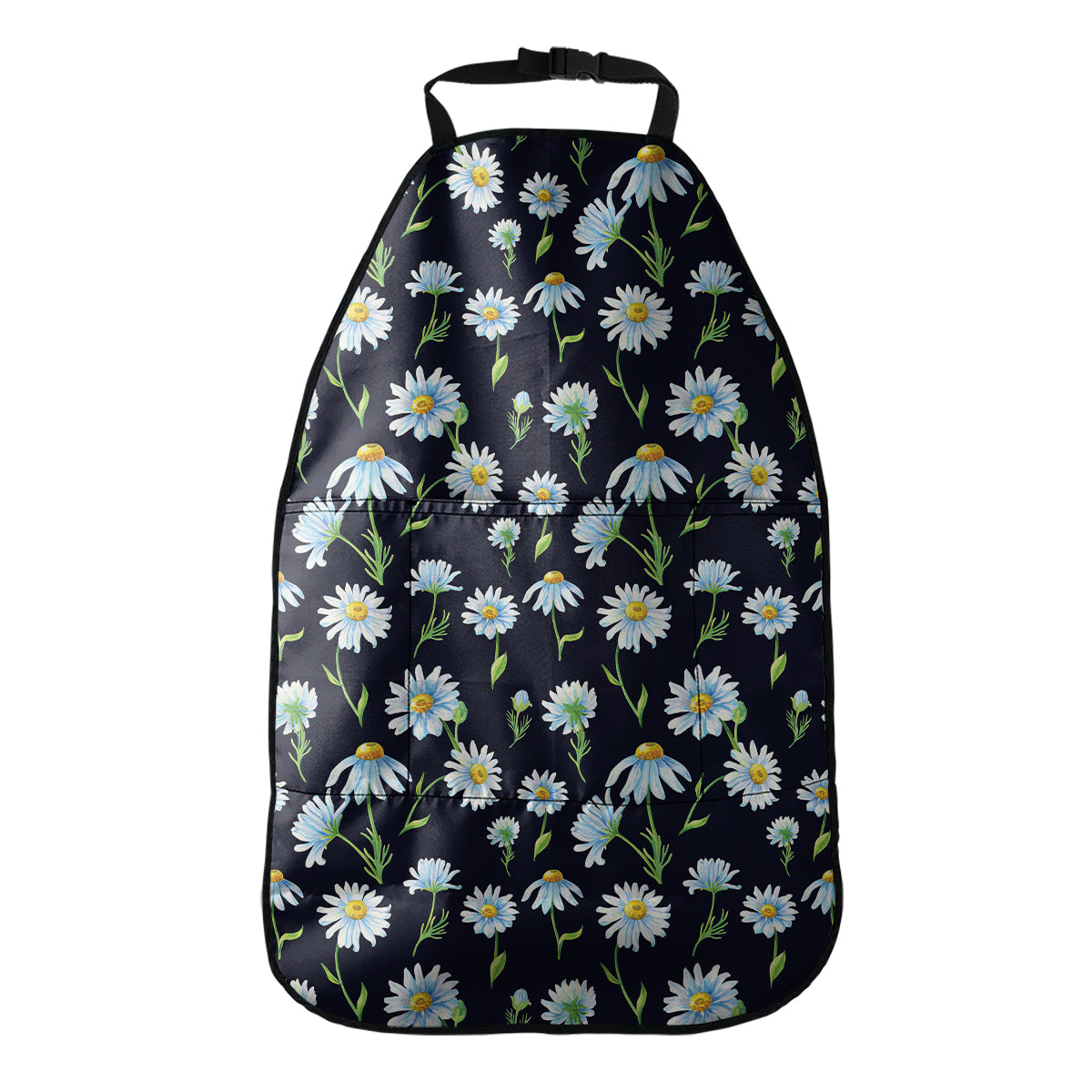 Watercolor Daisy Floral Pattern Print Car Seat Organizers