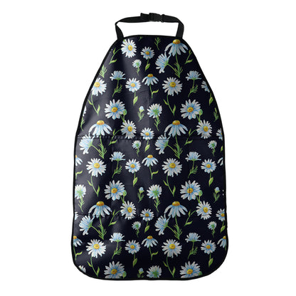 Watercolor Daisy Floral Pattern Print Car Seat Organizers