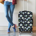 Watercolor Daisy Floral Pattern Print Luggage Cover