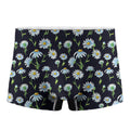 Watercolor Daisy Floral Pattern Print Men's Boxer Briefs