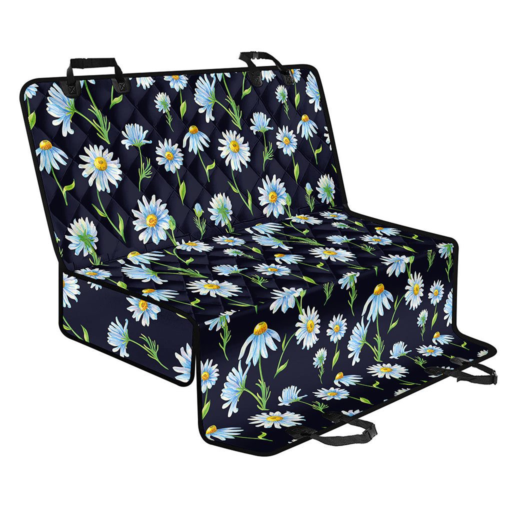 Watercolor Daisy Floral Pattern Print Pet Car Back Seat Cover