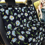 Watercolor Daisy Floral Pattern Print Pet Car Back Seat Cover