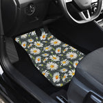 Watercolor Daisy Flower Pattern Print Front Car Floor Mats