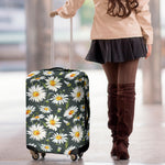 Watercolor Daisy Flower Pattern Print Luggage Cover