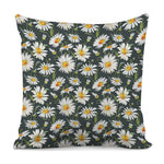 Watercolor Daisy Flower Pattern Print Pillow Cover