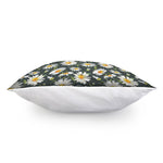Watercolor Daisy Flower Pattern Print Pillow Cover
