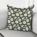 Watercolor Daisy Flower Pattern Print Pillow Cover