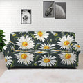 Watercolor Daisy Flower Pattern Print Sofa Cover