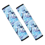Watercolor Dolphin In The Sea Print Car Seat Belt Covers