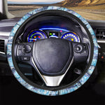 Watercolor Dolphin In The Sea Print Car Steering Wheel Cover