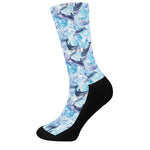 Watercolor Dolphin In The Sea Print Crew Socks