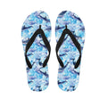 Watercolor Dolphin In The Sea Print Flip Flops