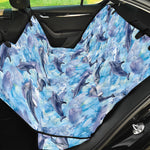Watercolor Dolphin In The Sea Print Pet Car Back Seat Cover