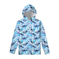 Watercolor Dolphin In The Sea Print Pullover Hoodie