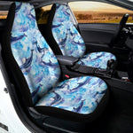 Watercolor Dolphin In The Sea Print Universal Fit Car Seat Covers