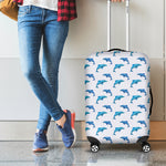 Watercolor Dolphin Pattern Print Luggage Cover