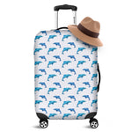 Watercolor Dolphin Pattern Print Luggage Cover