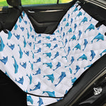 Watercolor Dolphin Pattern Print Pet Car Back Seat Cover