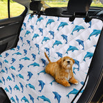 Watercolor Dolphin Pattern Print Pet Car Back Seat Cover