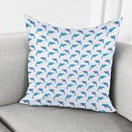 Watercolor Dolphin Pattern Print Pillow Cover