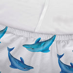 Watercolor Dolphin Pattern Print Sofa Cover